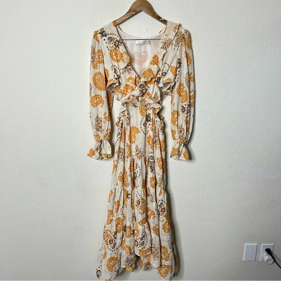 Bishop + Young x Anthropologie Paloma Cut-Out Dress In Montecito Womens Size S - Picture 4 of 7